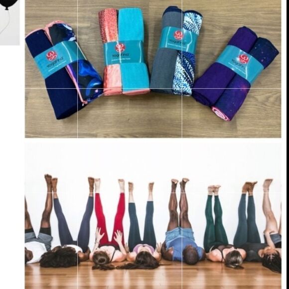 Yogafina BUNDLE 2 PACK Skidless  Yoga Mat Towel and pool towel NWT - Picture 1 of 16